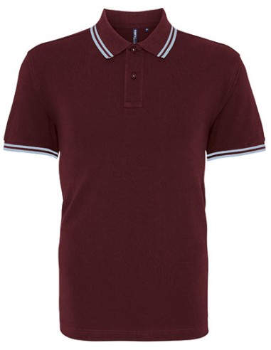 ASQ-AQ011-Mens Classic Fit Tipped Polo
